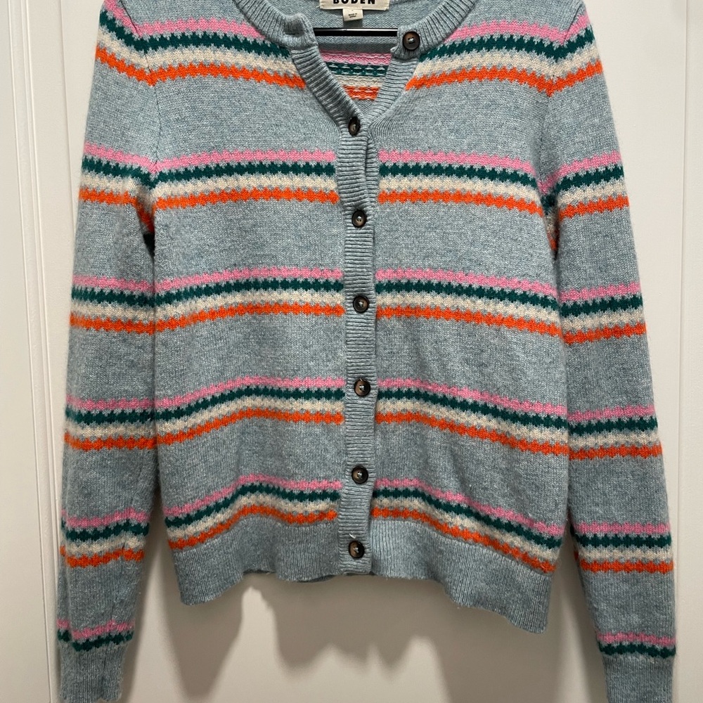 Boden Edie Fair Isle Cardigan